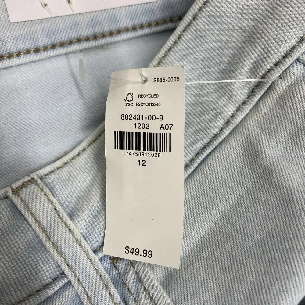 Old Navy Rockstar Super Skinny Jeans Womens 12 Extra High Rise Light Wash NWT